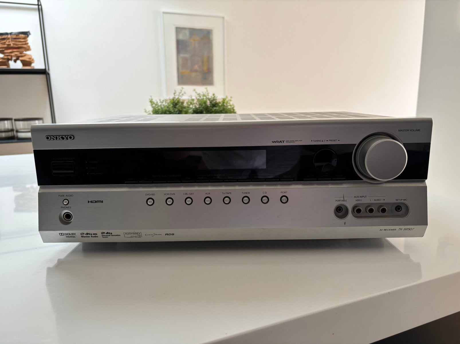 Onkyo TX-SR507 AV-receiver, Ophalen, Gebruikt, 120 watt of meer, Onkyo