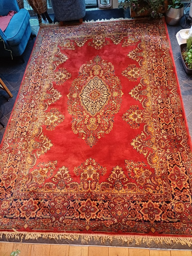 Tapijt, Huis en Inrichting, Ophalen, Gebruikt, Rood, Rechthoekig