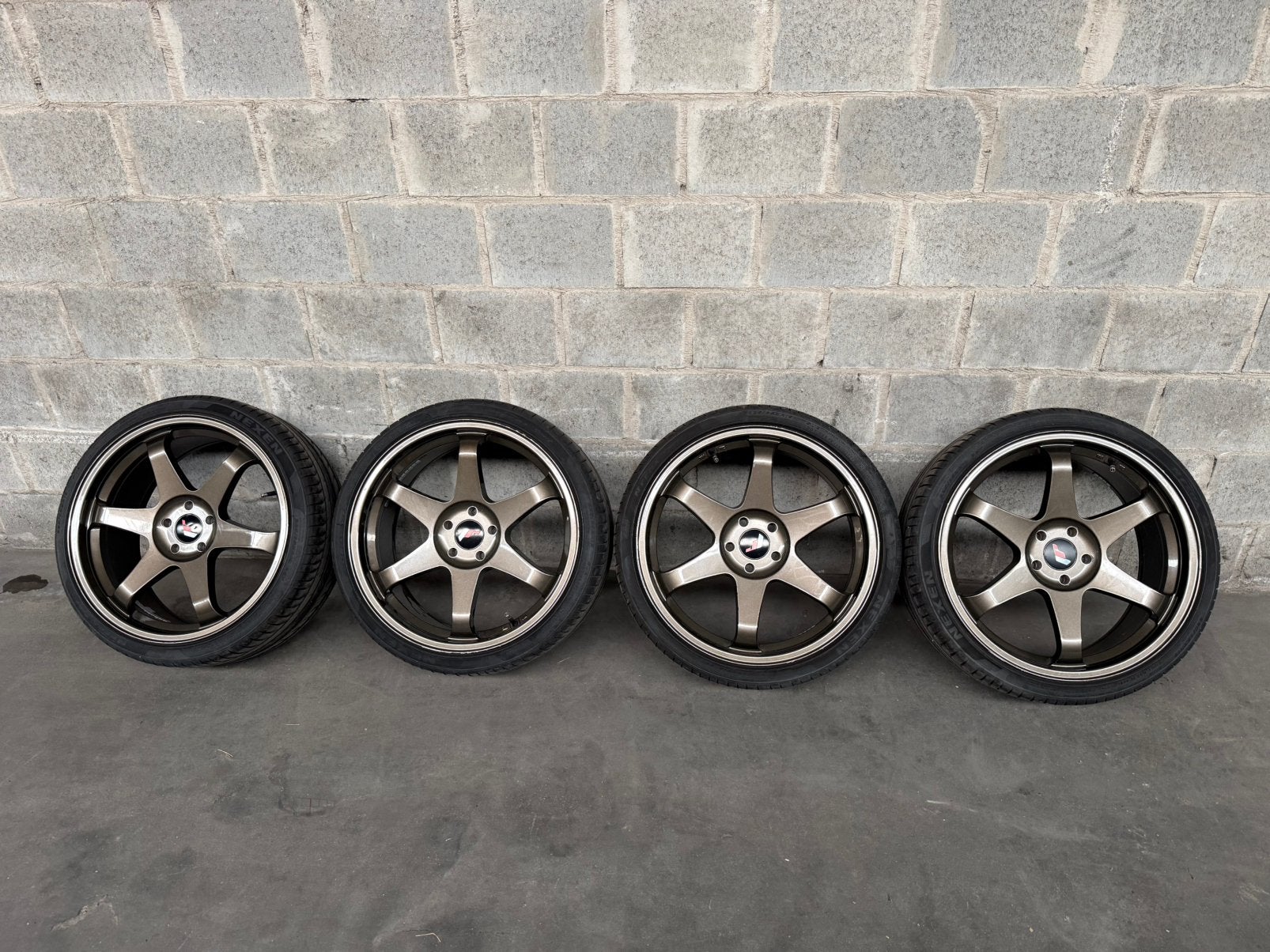 Japan racing velgen 19inch 5x108, Autos : Pièces & Accessoires, Pneus et Jantes, Véhicule de tourisme, Pneus été, 205 mm