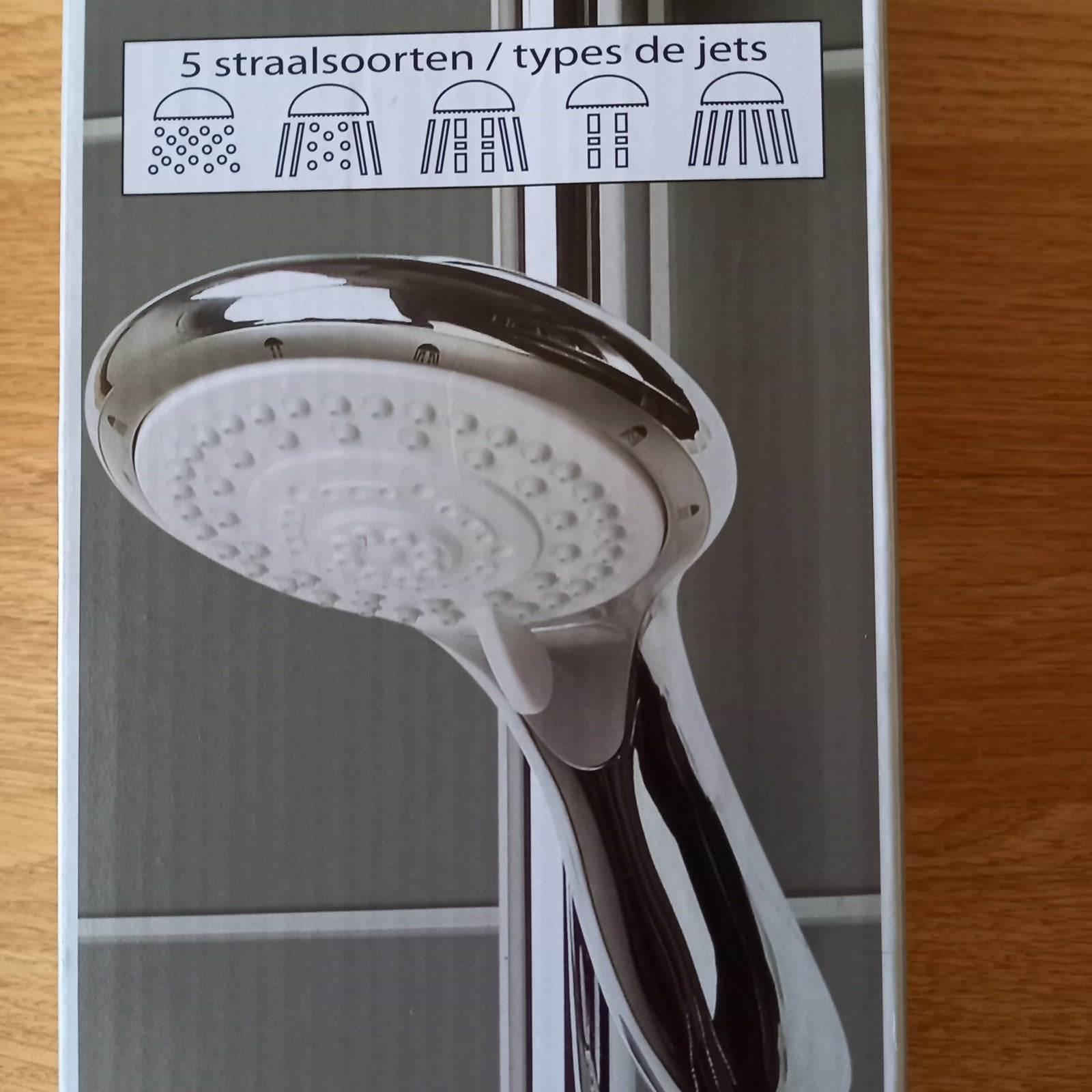 NIEUWE DOUCHEGLIJSTANGSET, Ophalen of Verzenden, Nieuw, Chroom, Douche