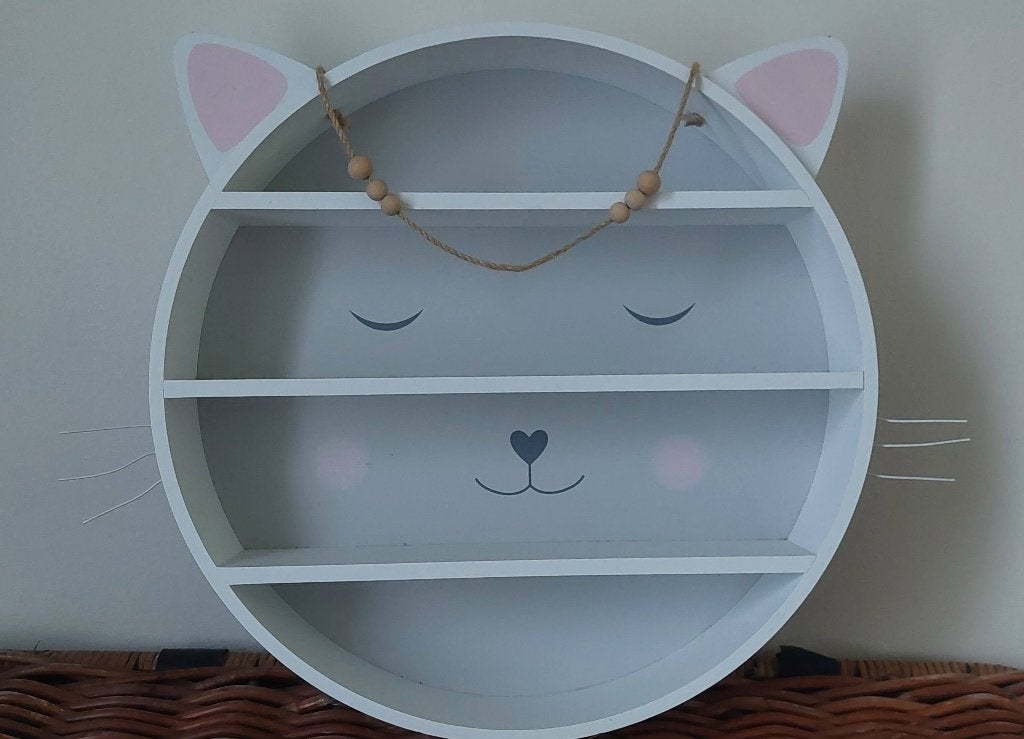 Klein wandrekje voor in een kinderkamer, thema poes, Suspension murale, Campagnard, Comme neuf, Enlèvement