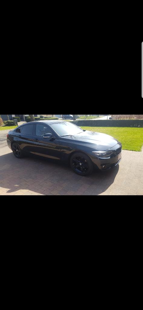 BMW 418d Gran Coupé, Auto's, Achterwielaandrijving, 1995 cc, Zwart, Leder
