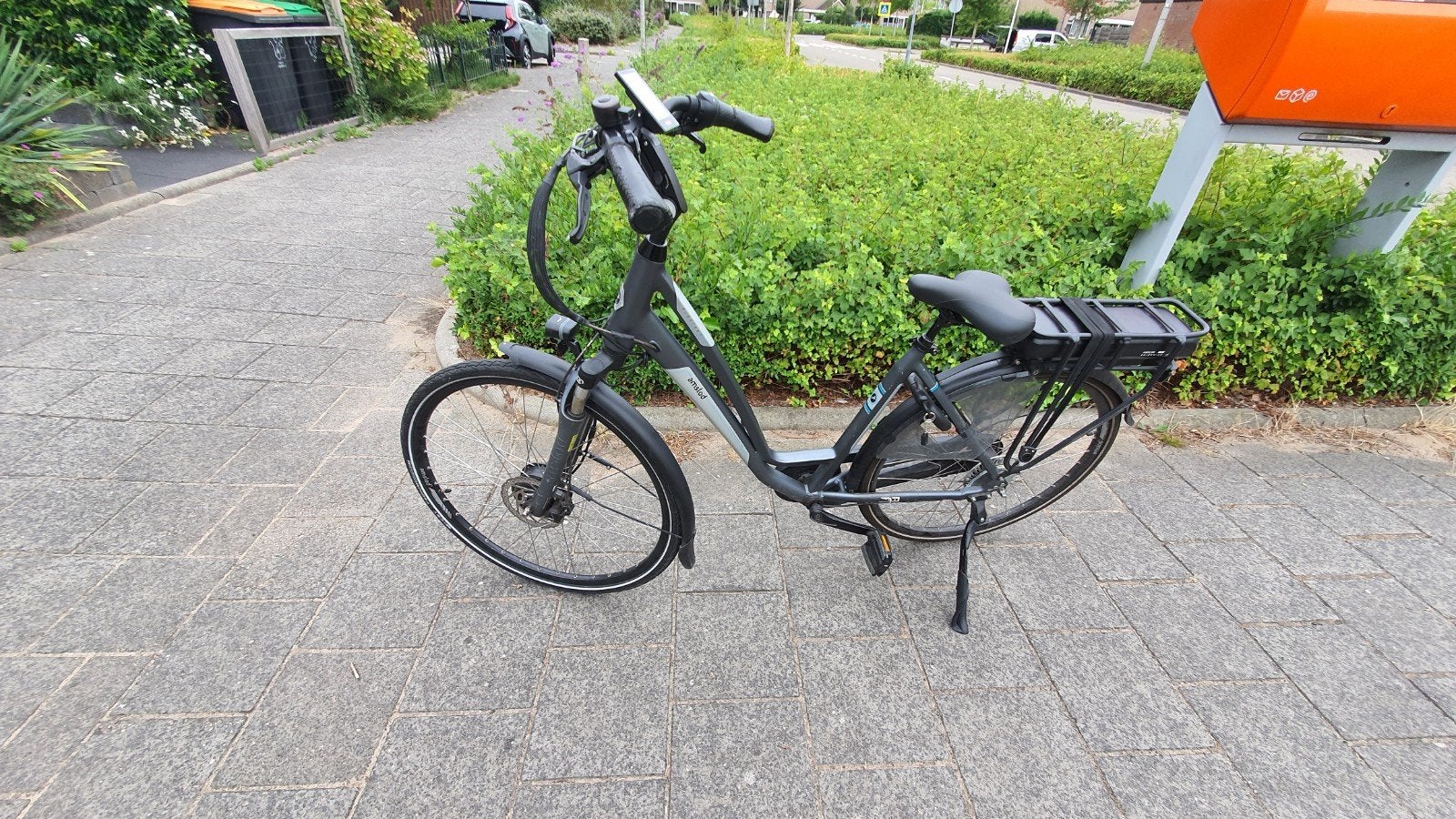 amslot elektrische fiets 53 frame met nog goede accu capacit, Fietsen en Brommers, Zo goed als nieuw, 51 tot 55 cm, 50 km per accu of meer