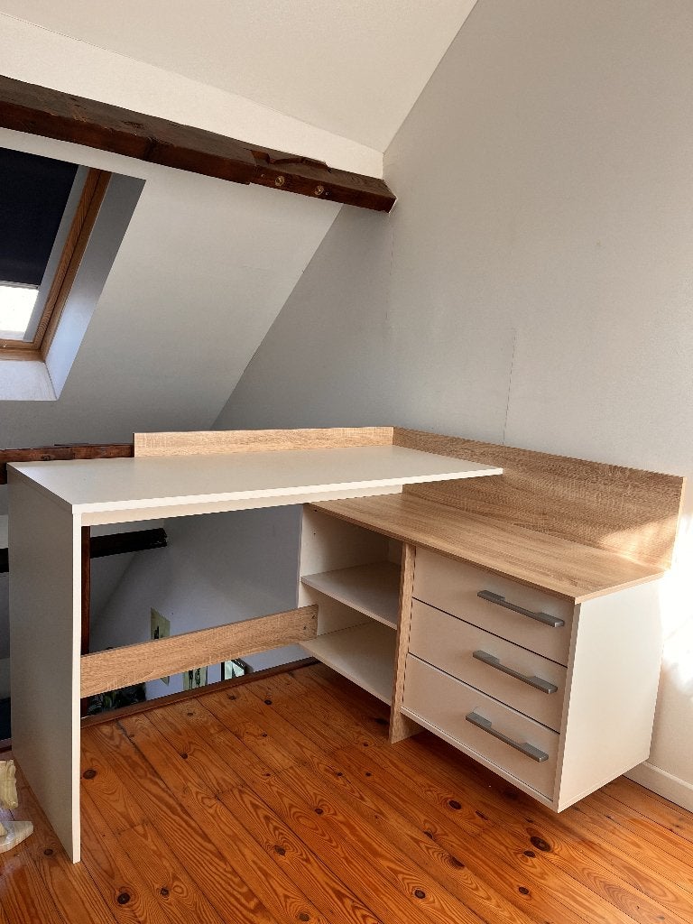 Bureau d'angle, Neuf, Autres marques, Avec tiroirs, 129 cm