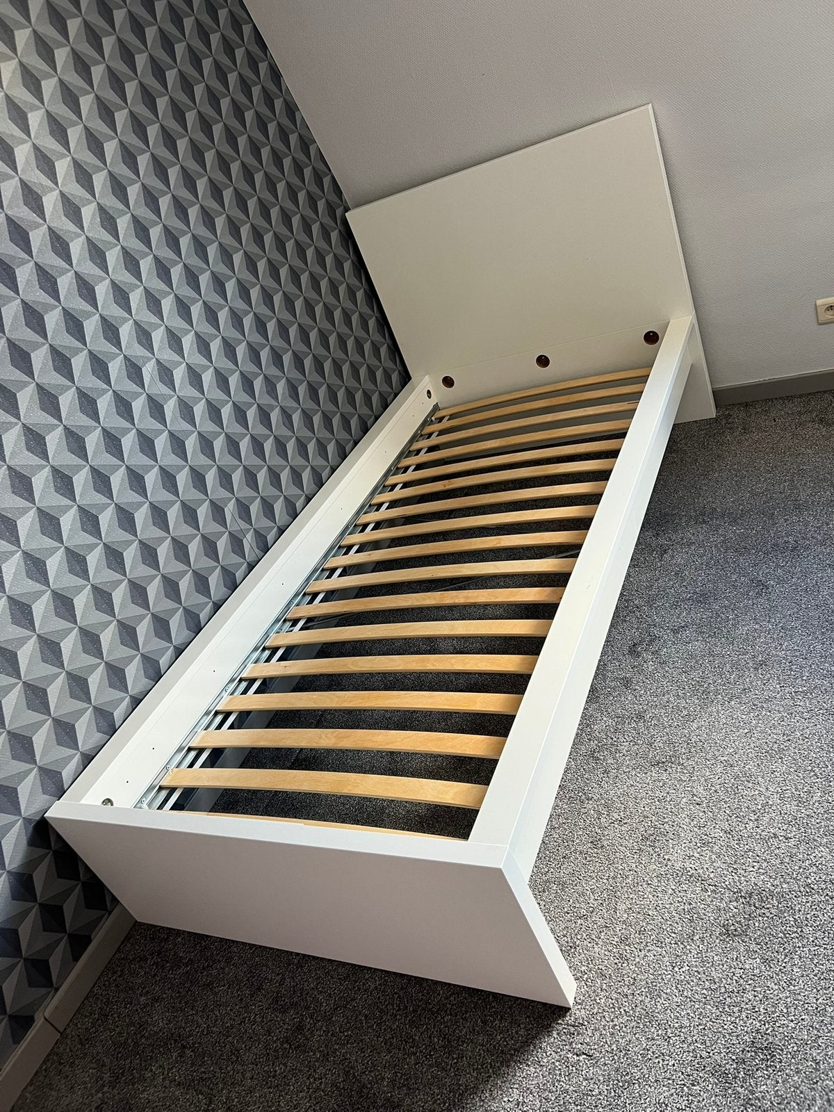 Ikea bed wit, Enlèvement, Comme neuf, Blanc