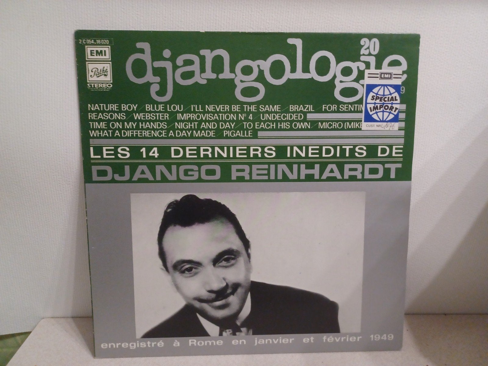 Jazz Lp Django Reinhardt, CD & DVD, Enlèvement ou Envoi, Jazz, LP