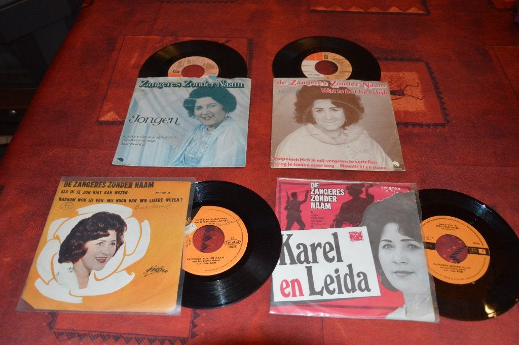 45t's van Zangeres Zonder Naam,, Cd's en Dvd's, Ophalen of Verzenden, Zo goed als nieuw, Levenslied of Smartlap