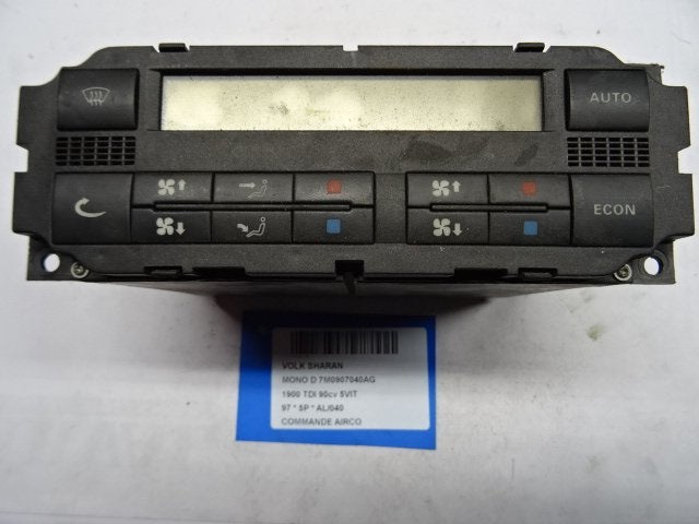 BEDIENINGSPANEEL AIRCO Sharan (7M8 / M9 / M6) (7M0907040AG), Auto-onderdelen, Gebruikt, Volkswagen, Volkswagen AG, Kundenbetreuung@volkswagen.de