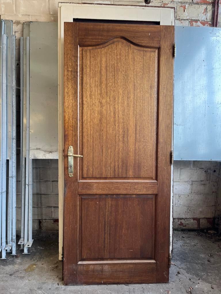 3 houten binnendeuren, Doe-het-zelf en Bouw, Deuren en Vliegenramen, Ophalen, Gebruikt, 80 tot 100 cm, Binnendeur