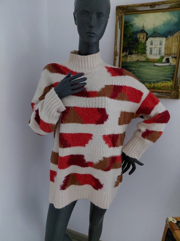 caroline biss prachtige lange trui m46, Ophalen, Zo goed als nieuw, Maat 46/48 (XL) of groter