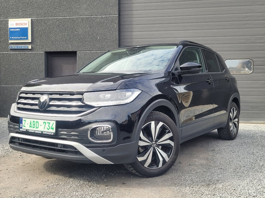 Volkswagen T-Cross 1.0Tsi Active carplay/camera/acc/17inch, Auto's, Voorwielaandrijving, 110 g/km, Zwart, 5 deurs