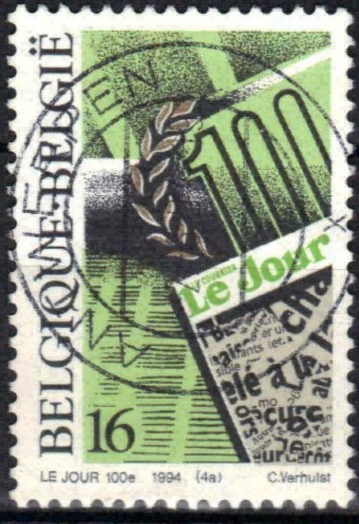 Belgique 1994 - Yvert 2544 /OBP 2547 - La presse belge (ST), Envoi, Affranchi, Oblitéré