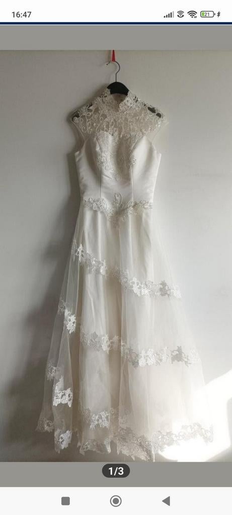 Robe de mariage pour femme 160cm ou 165cm de  haut, Enlèvement ou Envoi