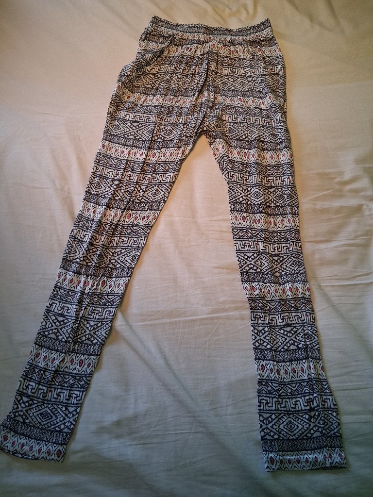 stoffen broek met patroon - maat 34, Vêtements | Femmes, Culottes & Pantalons, Enlèvement ou Envoi, JBC, Longs, Taille 34 (XS) ou plus petite