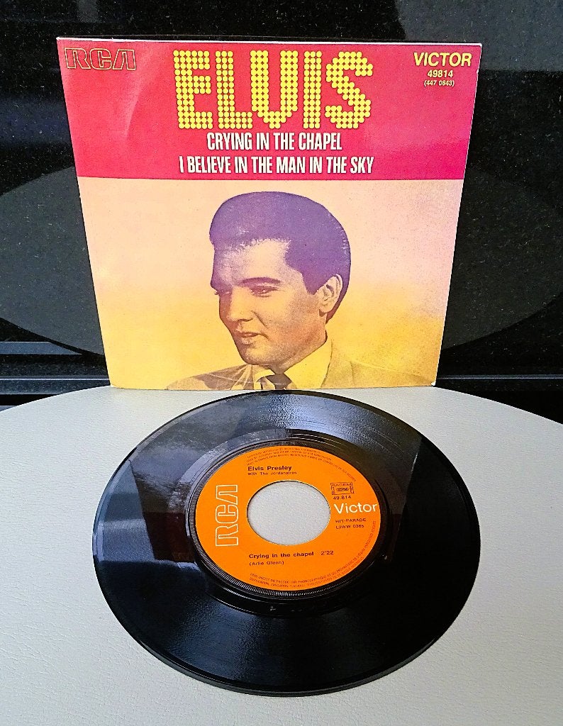 Elvis Presley ‎– Crying In The Chapel  -  RCA Victor  49.814, Ophalen of Verzenden