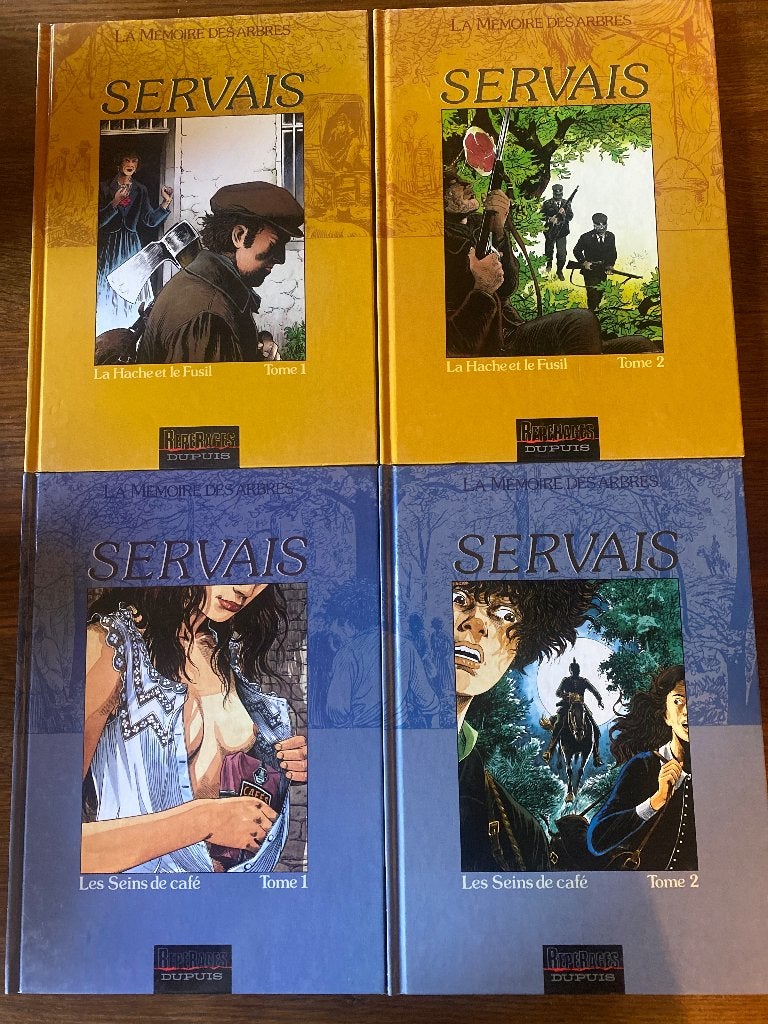 La memoire des arbres 4 tomes, Complete serie of reeks, Ophalen, Zo goed als nieuw, J-C. Servais