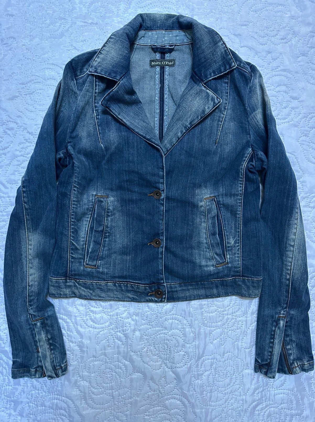 Veste en jean Marc O'Polo – Coupe Blazer Taille 38, Envoi, Comme neuf, Taille 38/40 (M), Bleu