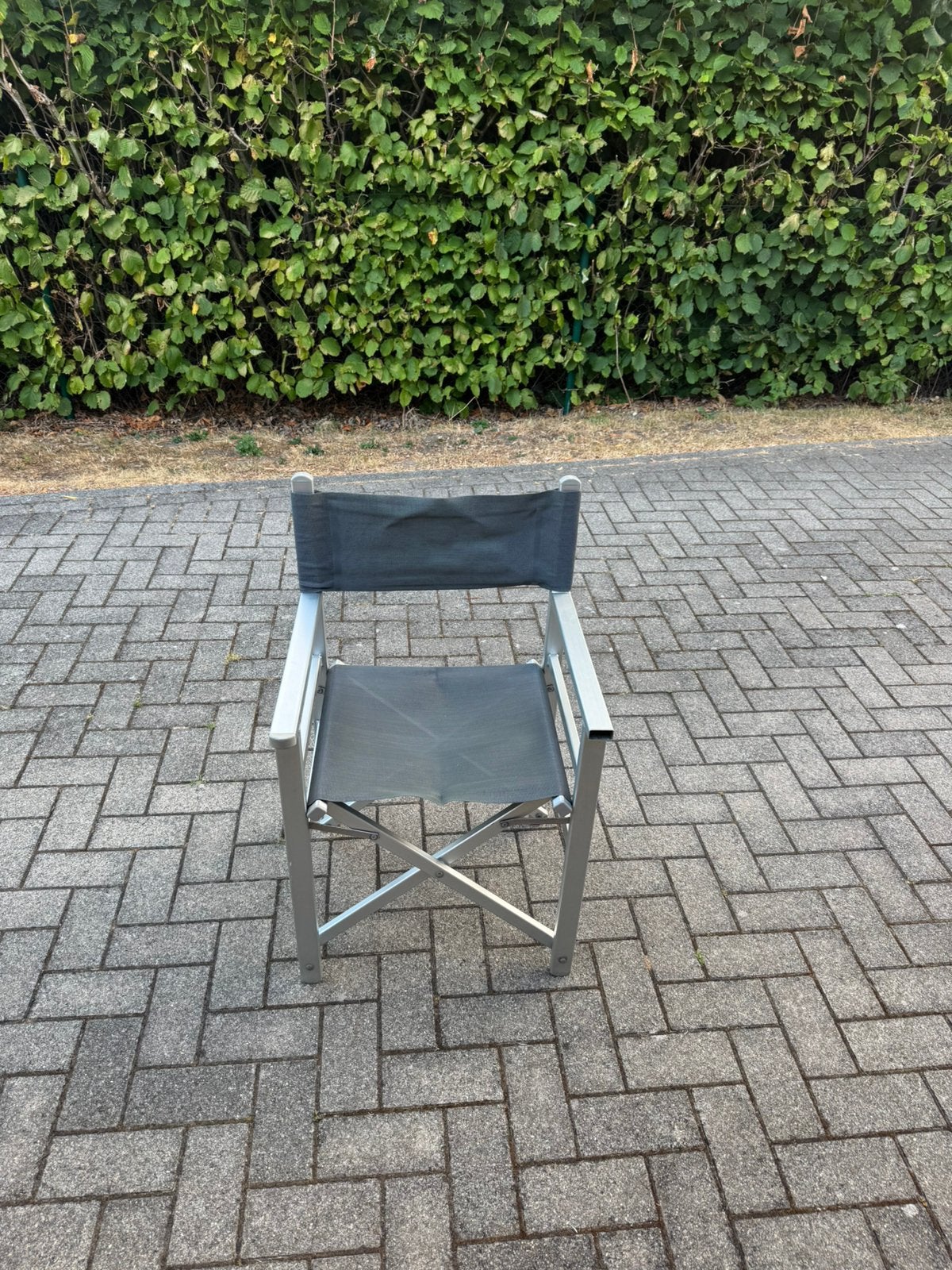 Aluminium inklapbare regisseursstoel, Ophalen, Gebruikt, Campingstoel