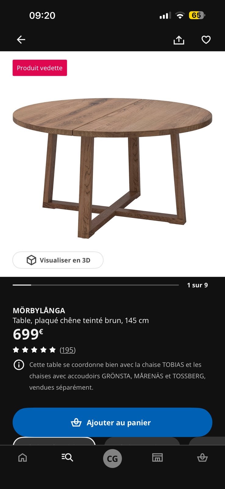 Table a manger chêne brun + 6 chaises velours vert, Maison & Meubles, Enlèvement, Comme neuf