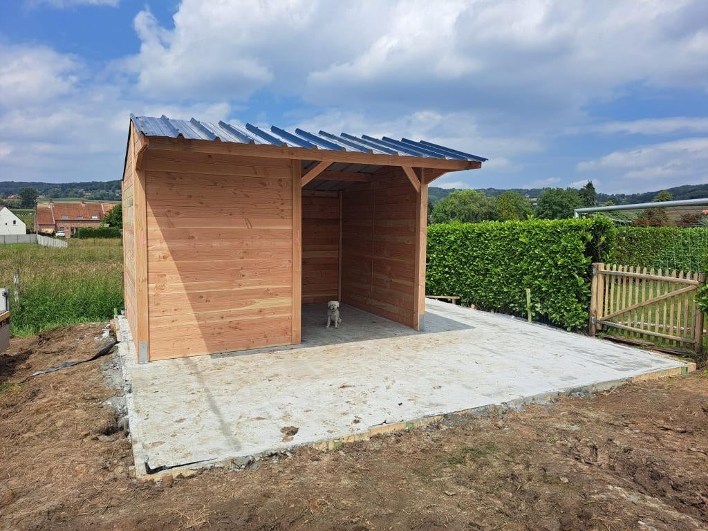 Schuilhok 3x4m met voorwand  Op Voorraad !, Dieren en Toebehoren, Stalling en Weidegang, Stalling, 2 of 3 paarden of pony's