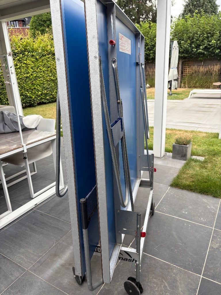 ping pong tafel, Sport en Fitness, Ophalen, Zo goed als nieuw, Tafel Outdoor, Inklapbaar