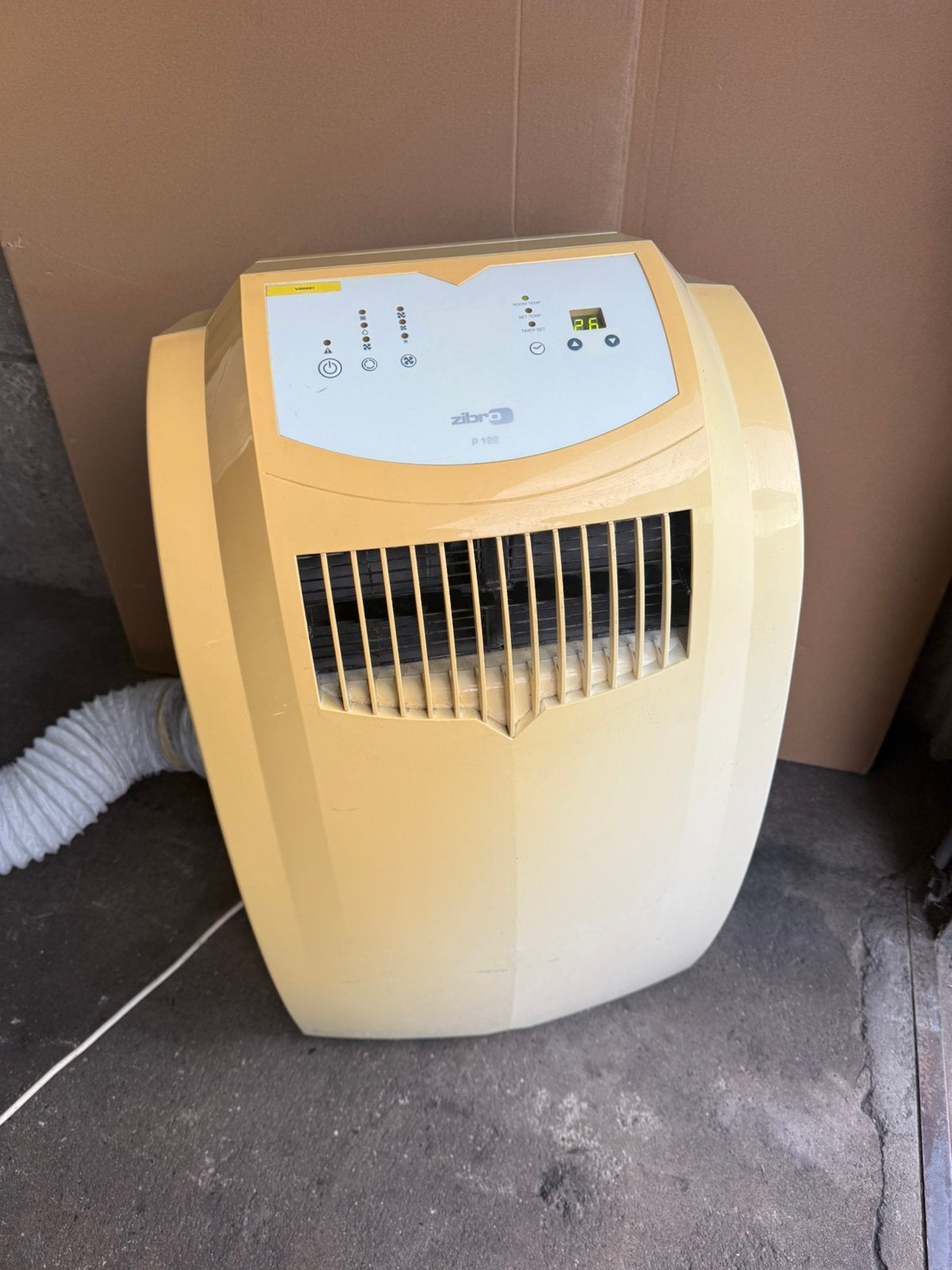 Mobiele airco Zibro 8000 BTU met afvoerslang - IJskoud!, Electroménager, Enlèvement, Comme neuf, Climatiseur mobile