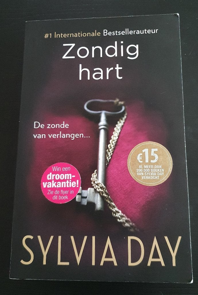 Roman van Sylvia Day: Zondig hart, Boeken, Ophalen of Verzenden, Gelezen, Sylvia Day