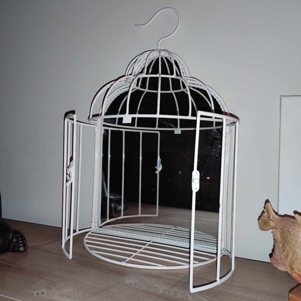 mooie decoratie kooi met spiegel, Ophalen of Verzenden, Zo goed als nieuw