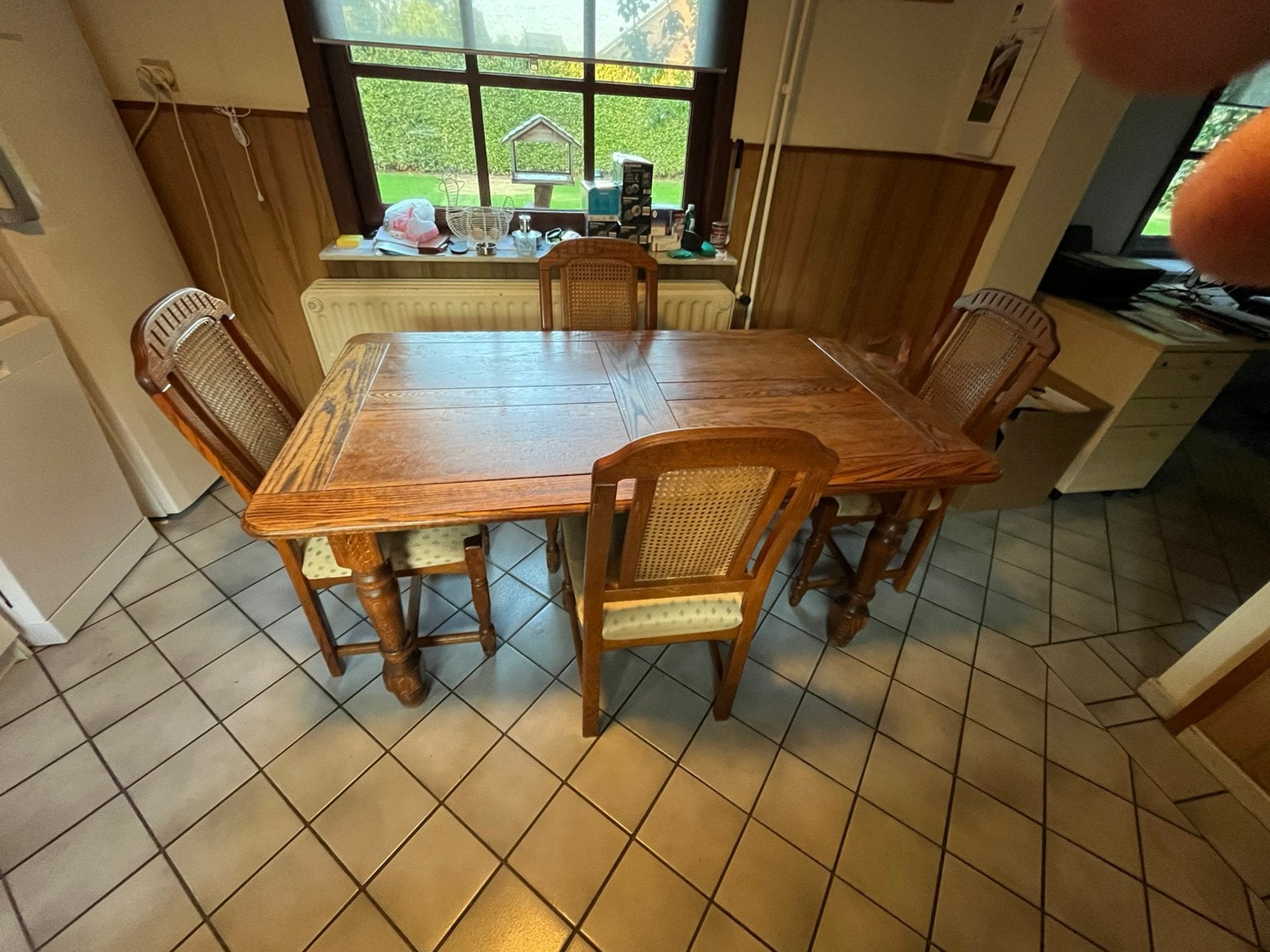 Tafel en stoelen, Huis en Inrichting, Ophalen, Zo goed als nieuw