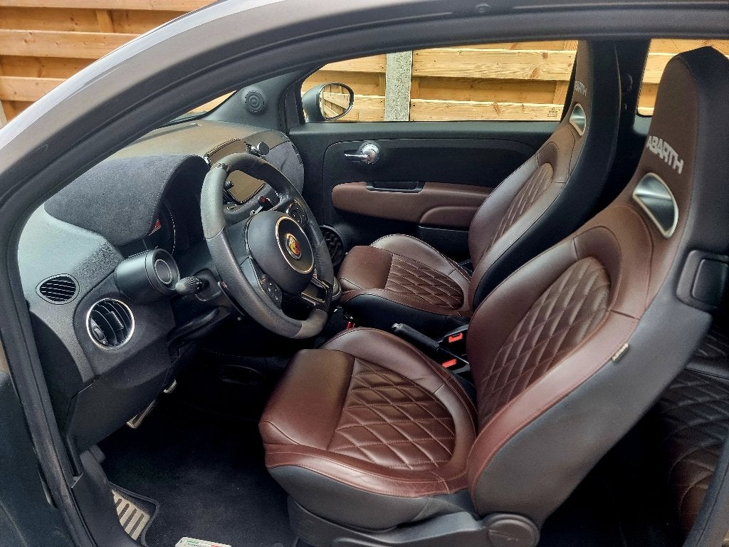 Abarth 695 Turismo Cabrio, Autos, Cuir, Argent ou Gris, Achat, Euro 6
