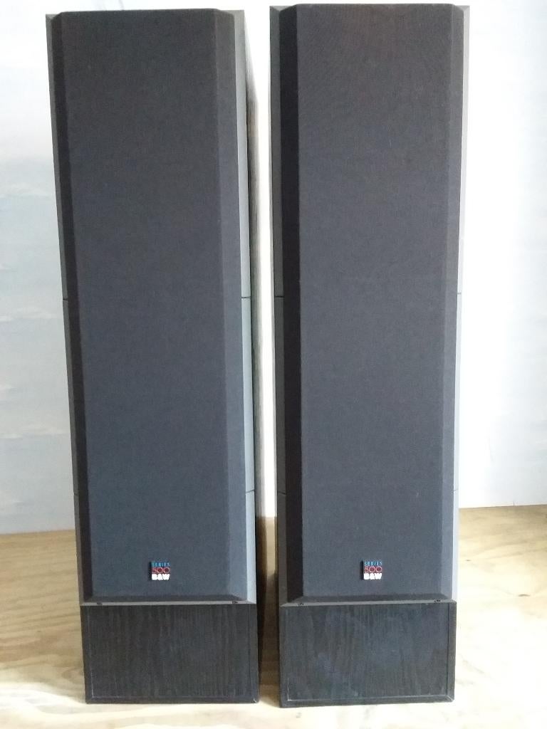 Bowers and Wilkins DM580 3-weg luidsprekers, Comme neuf, Enlèvement, Bowers & Wilkins (B&W), Haut-parleurs Frontaux, Arrière ou Stéréo