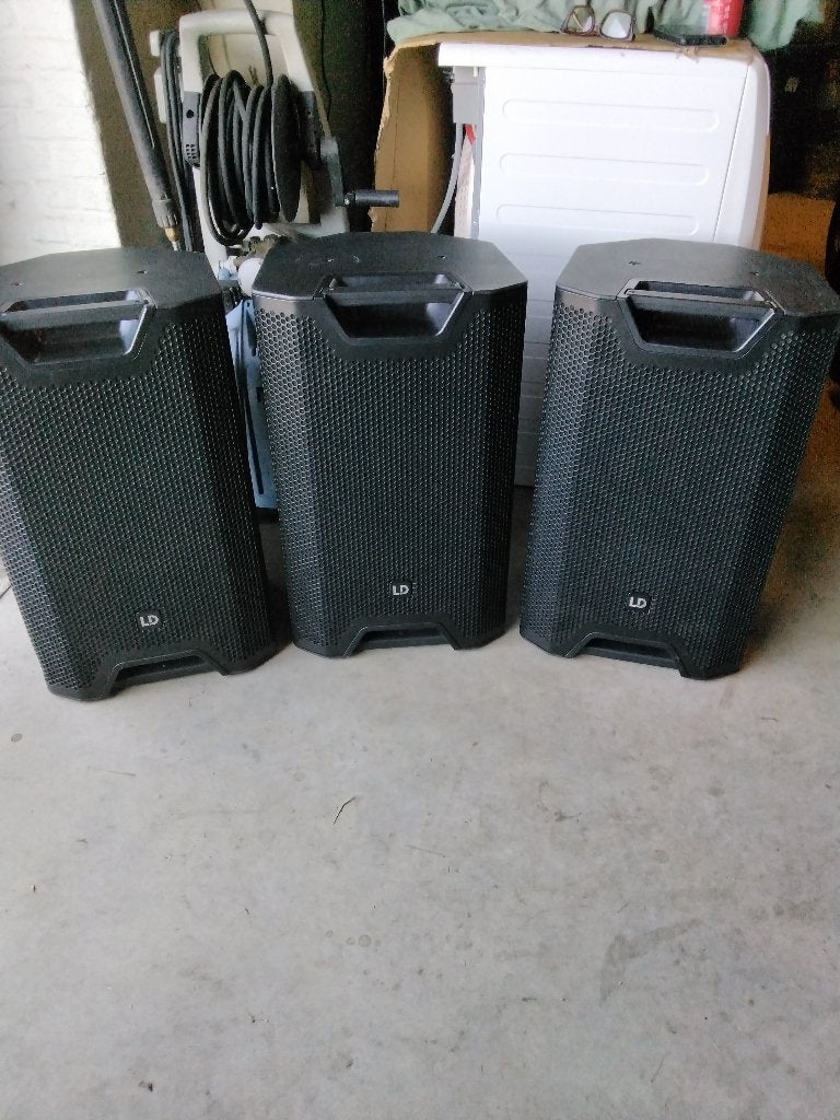 3 actieve topkasten ld icoa 12inch en 1subwoofer 18 inch, DJ