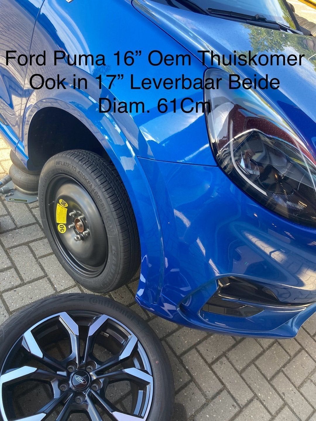 Reservewiel Thuiskomer FORD KUGA II & III PUMA EcoSport  >18, Autos : Pièces & Accessoires, Pneus & Jantes, Pneus et Jantes, 4 Saisons