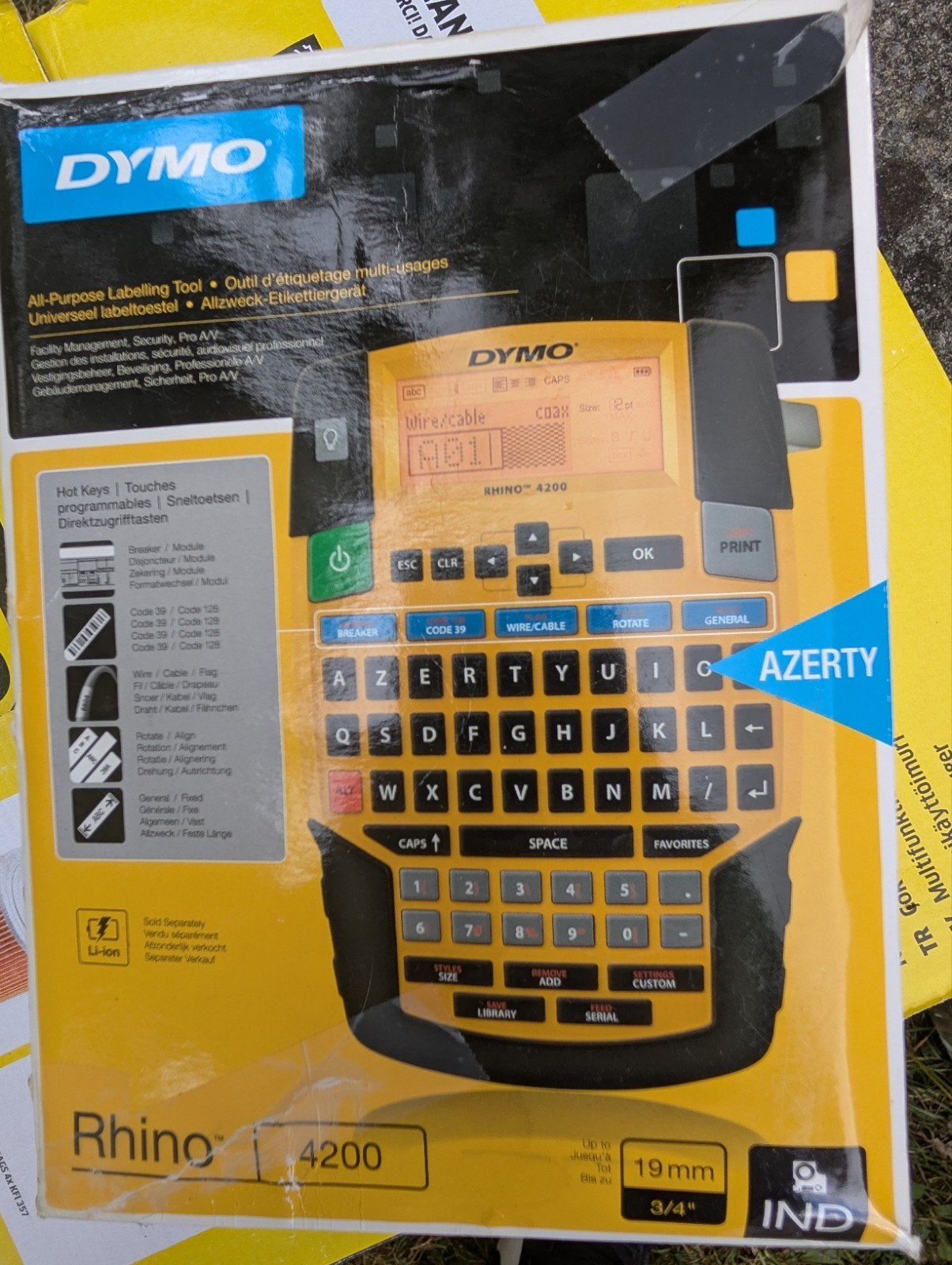 Étiqueteuse Professionnelle Dymo Rhino 4200 AZERTY, Enlèvement, Azerty