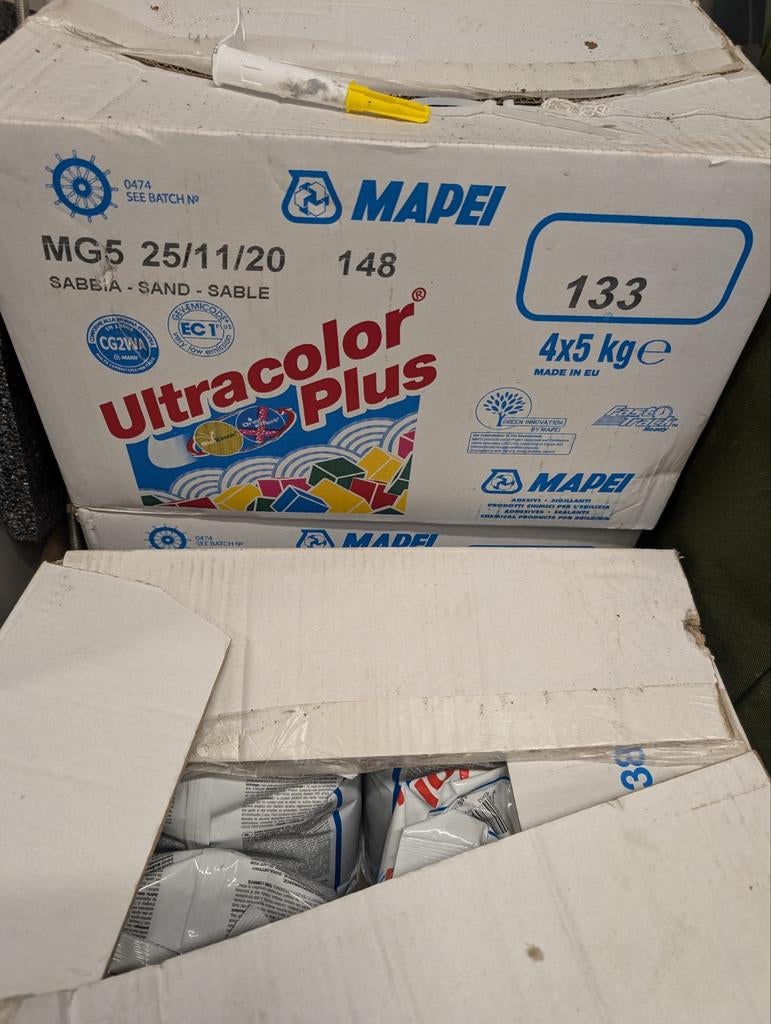 Mapei ultra color plus voegmortel kleur 133_zand, Doe-het-zelf en Bouw, Tegels, Ophalen