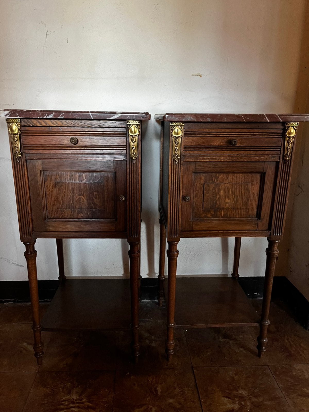 Nachtkastjes vintage 2 stuks, Huis en Inrichting, Ophalen, Gebruikt