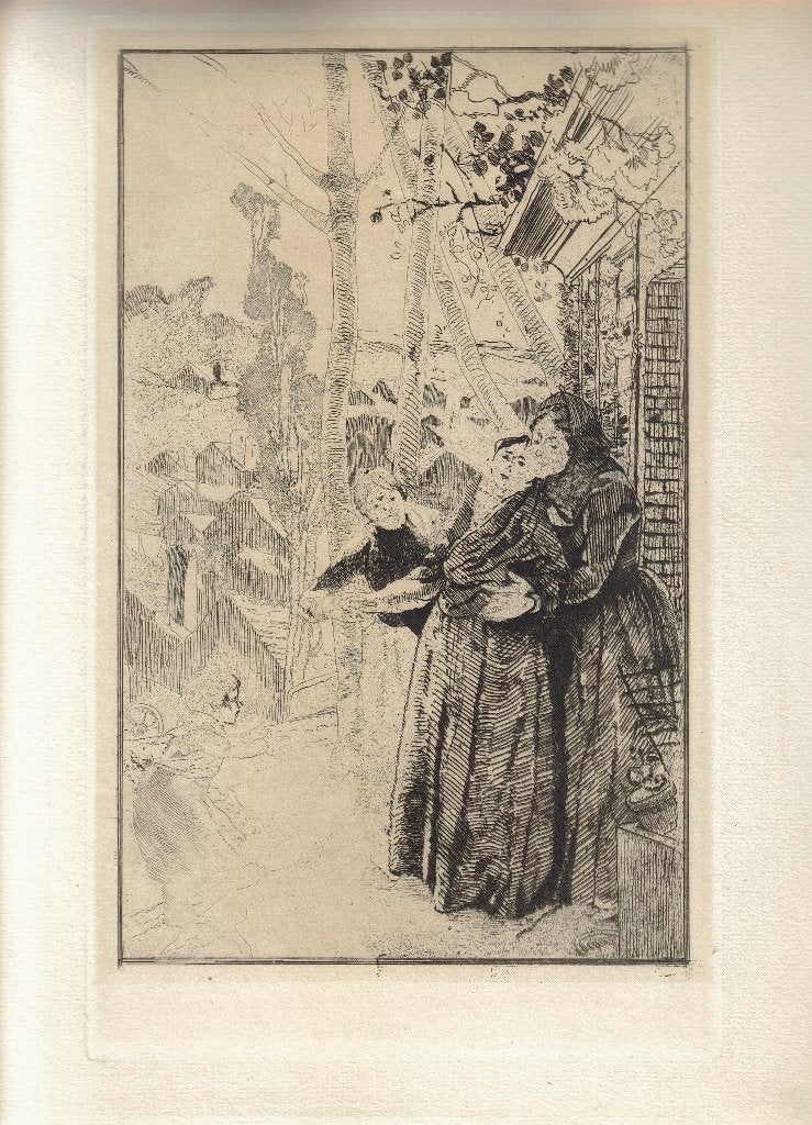 Paul-Albert Besnard ets "Dikke Roddels", proefdruk, Antiek en Kunst, Kunst | Etsen en Gravures, Ophalen, Dagelijks leven, 1800 - 1899