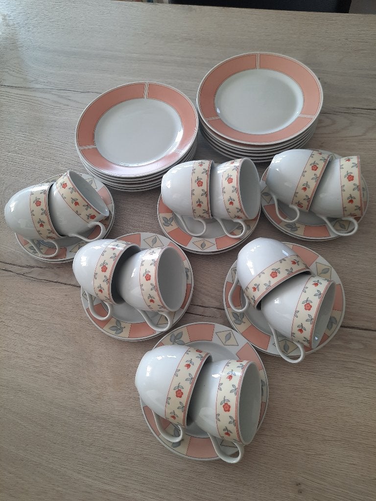 36 delig koffieservies, Enlèvement, Comme neuf, Porcelaine
