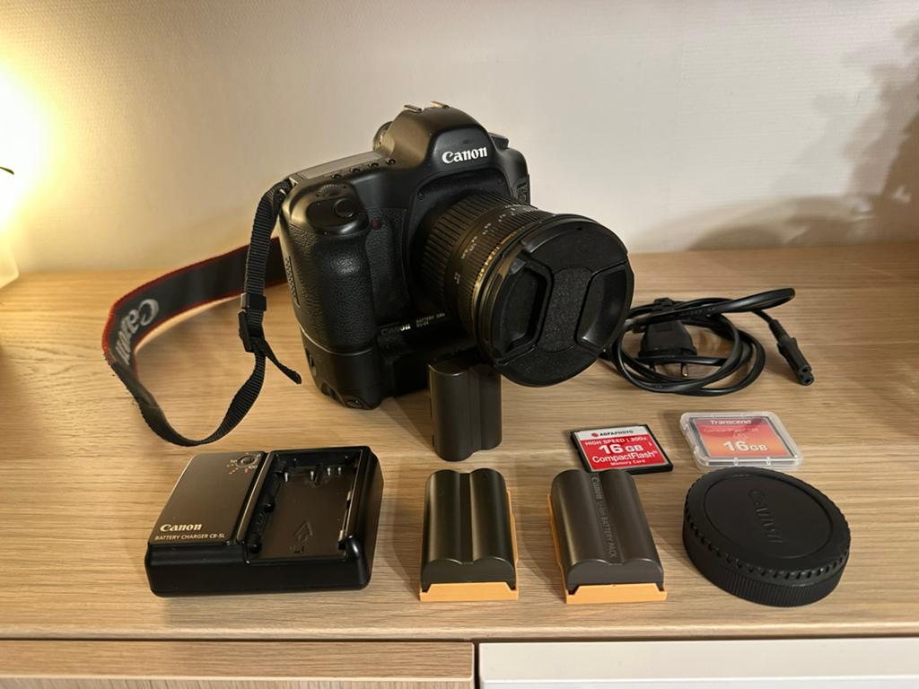 Canon 5D (mark I) + 17-35 Sigma, Audio, Tv en Foto, Ophalen, Zo goed als nieuw, Canon