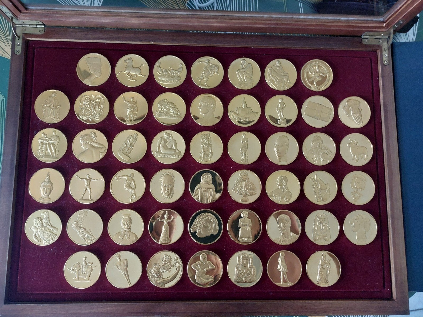Franklin Mint -World's greatest sculptures, Postzegels en Munten, Munten en Bankbiljetten | Verzamelingen, Ophalen, Munten