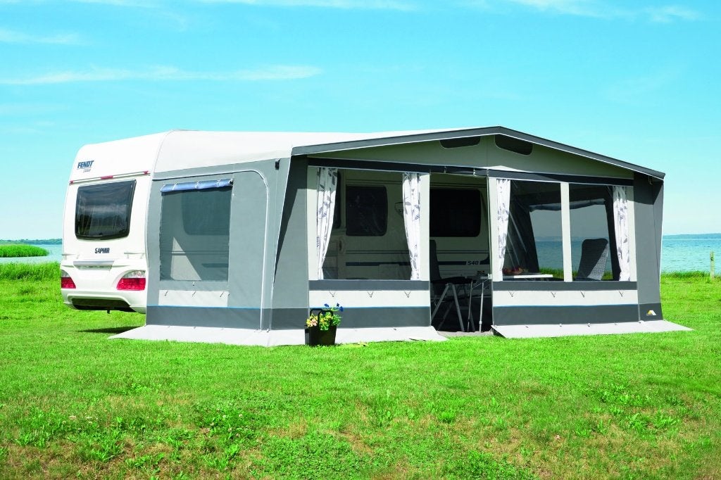 DWT Exquisit luifel maat 14, Caravans en Kamperen, Ophalen, Zo goed als nieuw