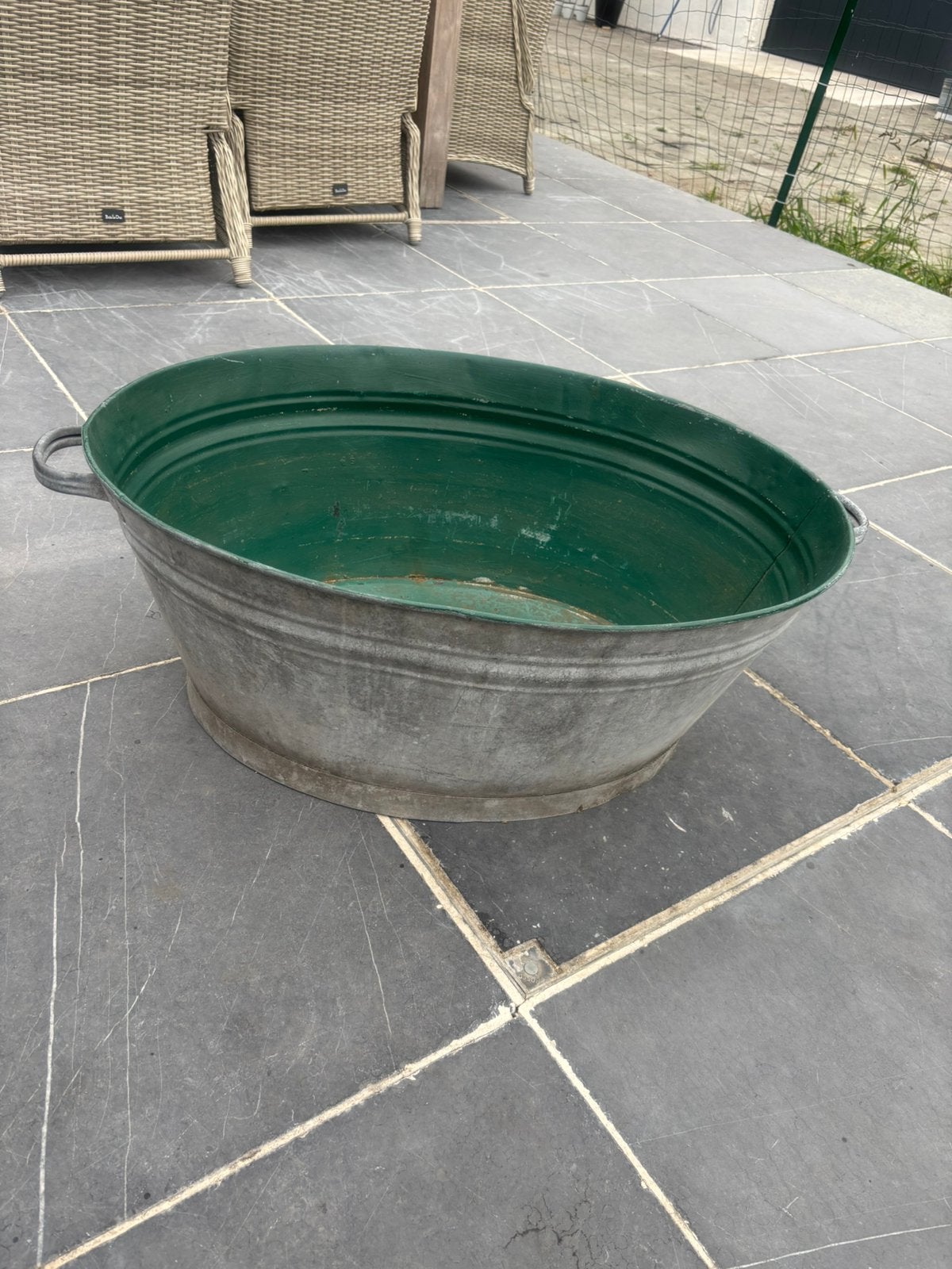 Ijzeren bad, Tuin en Terras, Ophalen, Gebruikt, Metaal, 60 tot 100 cm