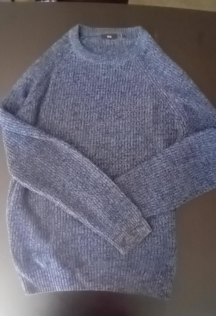 HERENTRUI RONDE KRAAG BLAUW C&A, Vêtements | Hommes, Pulls & Vestes, Enlèvement ou Envoi, Comme neuf, Taille 52/54 (L), Bleu