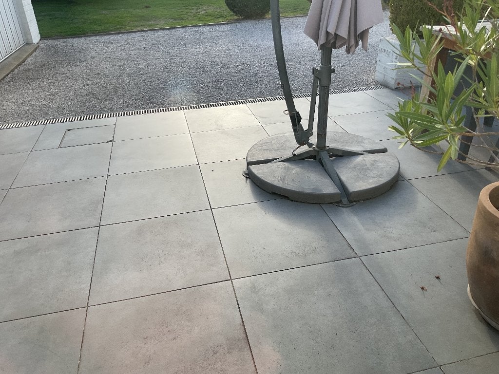 Parasol blokken voor voetstuk, Tuin en Terras, Ophalen, Zo goed als nieuw, Minder dan 1 meter, Parasolvoet