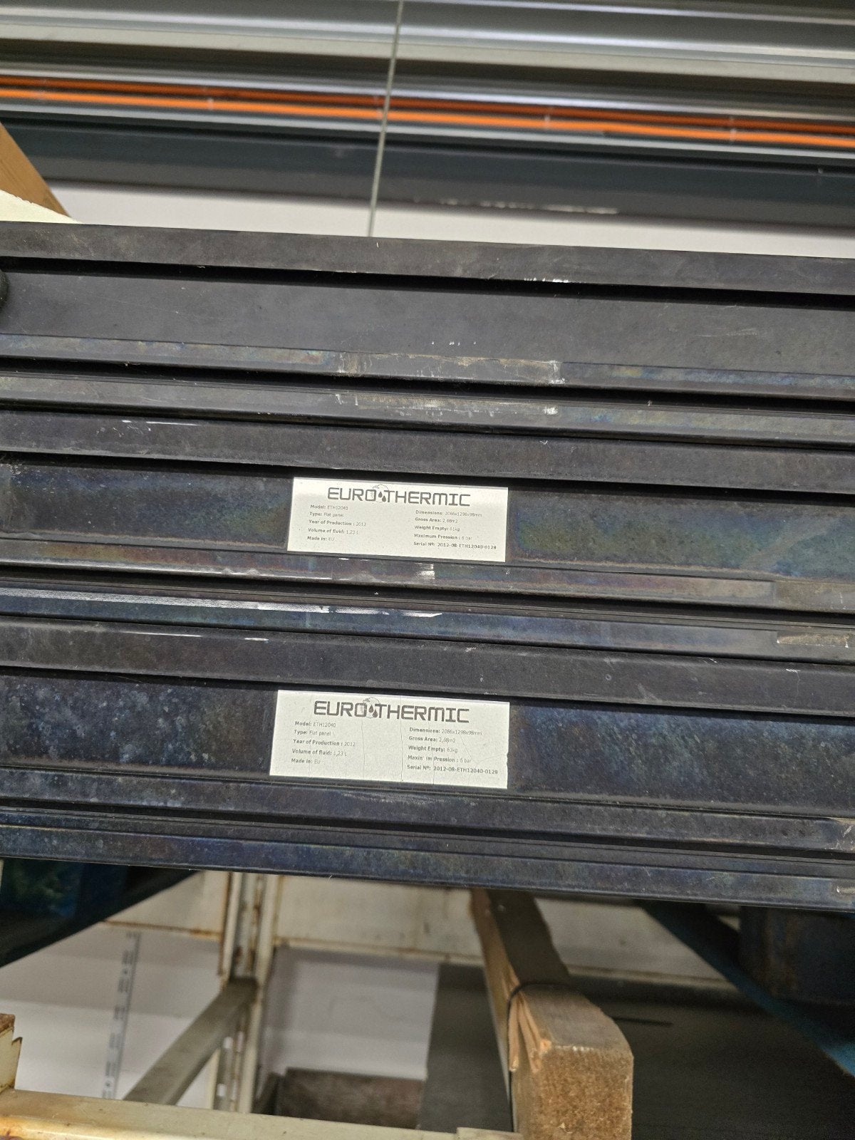 zonnecolecter eurothermic, Ophalen