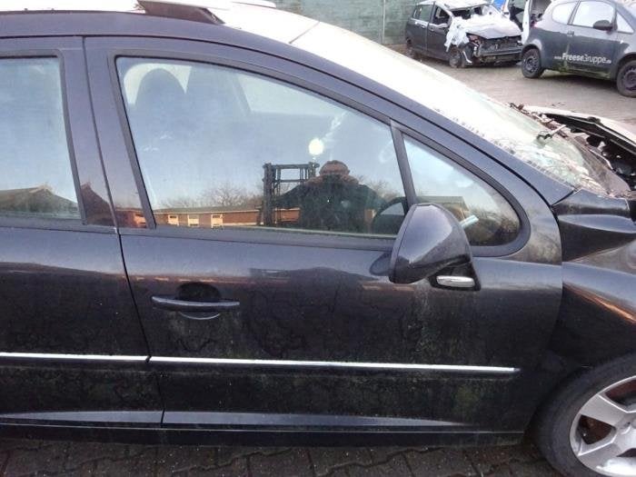 Portière 4portes avant droite d'un Peugeot 207 (EXL), -, 3 mois de garantie, Utilisé, Porte