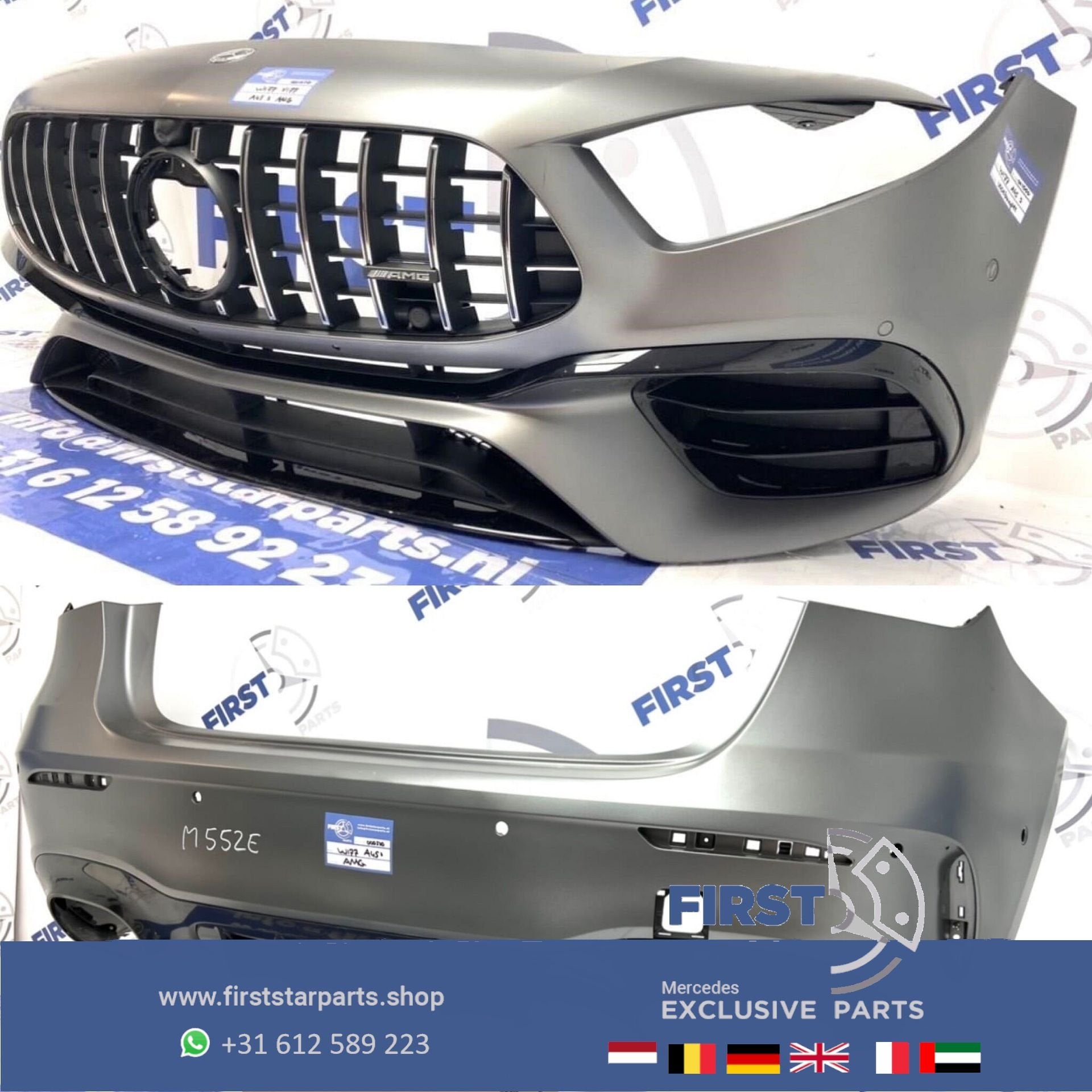 W177 A45 A45S AMG BODYKIT A KLASSE HATCHBACK 2018-2022 MAT G, Auto-onderdelen, Gebruikt, -, Ophalen of Verzenden, Bumper