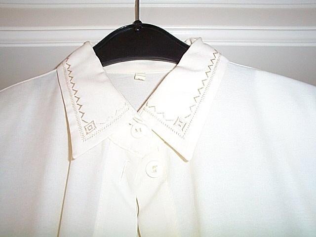 Prachtige geborduurde blouse 38 40, Ophalen of Verzenden, Nieuw, Maat 38/40 (M), Beige