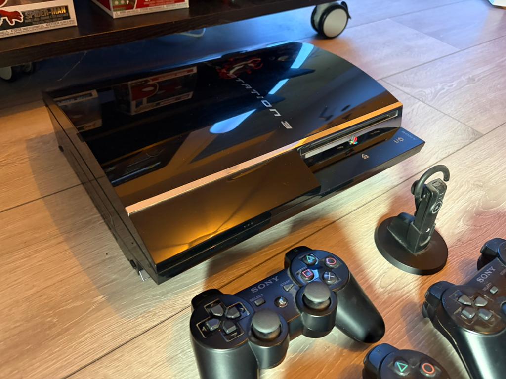 Playstation 3 60gb (zeldzaam) + games!, Games en Spelcomputers, Spelcomputers | Sony PlayStation 3, Gebruikt, Phat, 60 GB, Met 3 controllers of meer