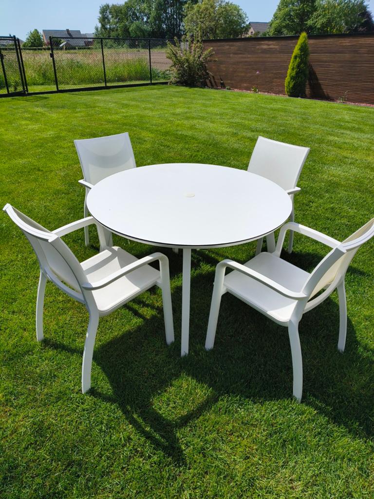 Tuinset met ronde tafel, Tuin en Terras, Ophalen, Tuinset
